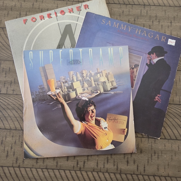 Supertramp Sammy Hagar & Foreigner Vinyl Record Album